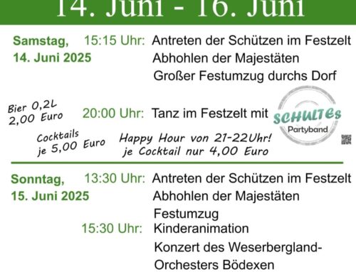 Schützenfest des Schützenvereins Niese-Köterberg