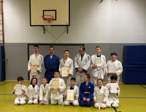 Neue Graduierungen bei den Red Judo Dragons